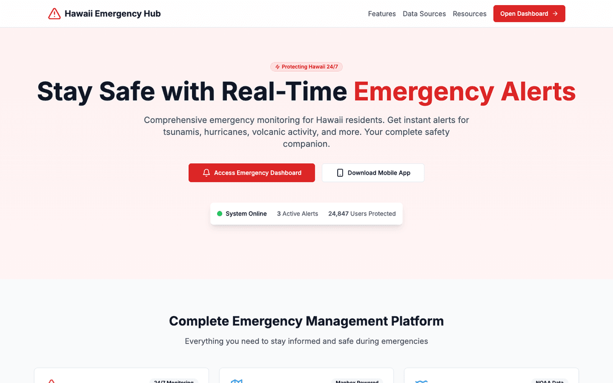 Hawaii Emergency Hub